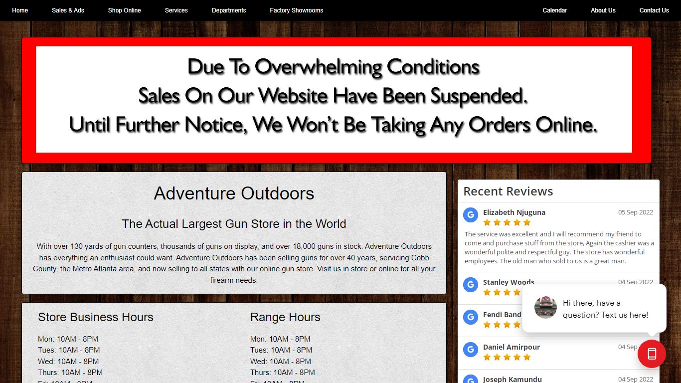 Adventure Outdoors | The World's Largest Gun Store